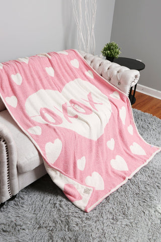 XOXO Print Blanket