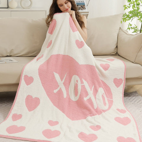 XOXO Print Blanket