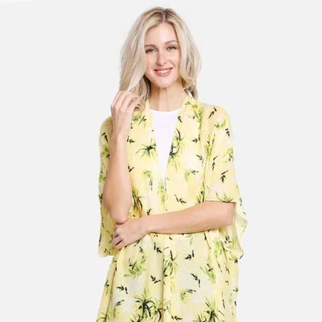 Floral Print Kimono